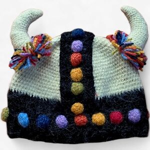 Colorful Viking Knit Hat